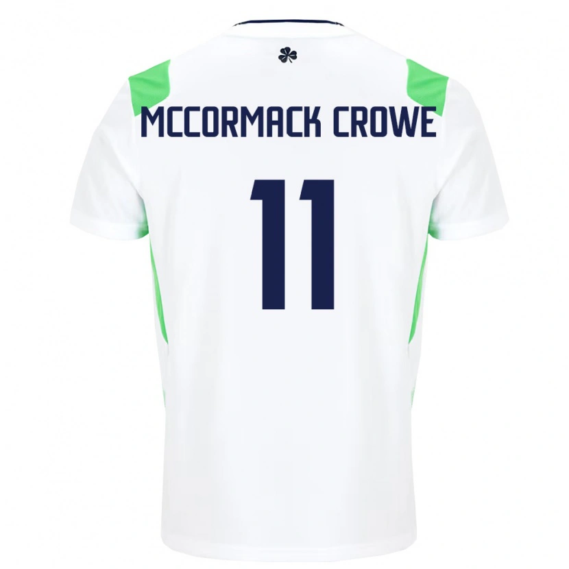 Danxenレディースアイルランド島Fionn Mccormack Crowe#11白 ライトグリーンアウェイシャツ26-28ジャージーユニフォーム