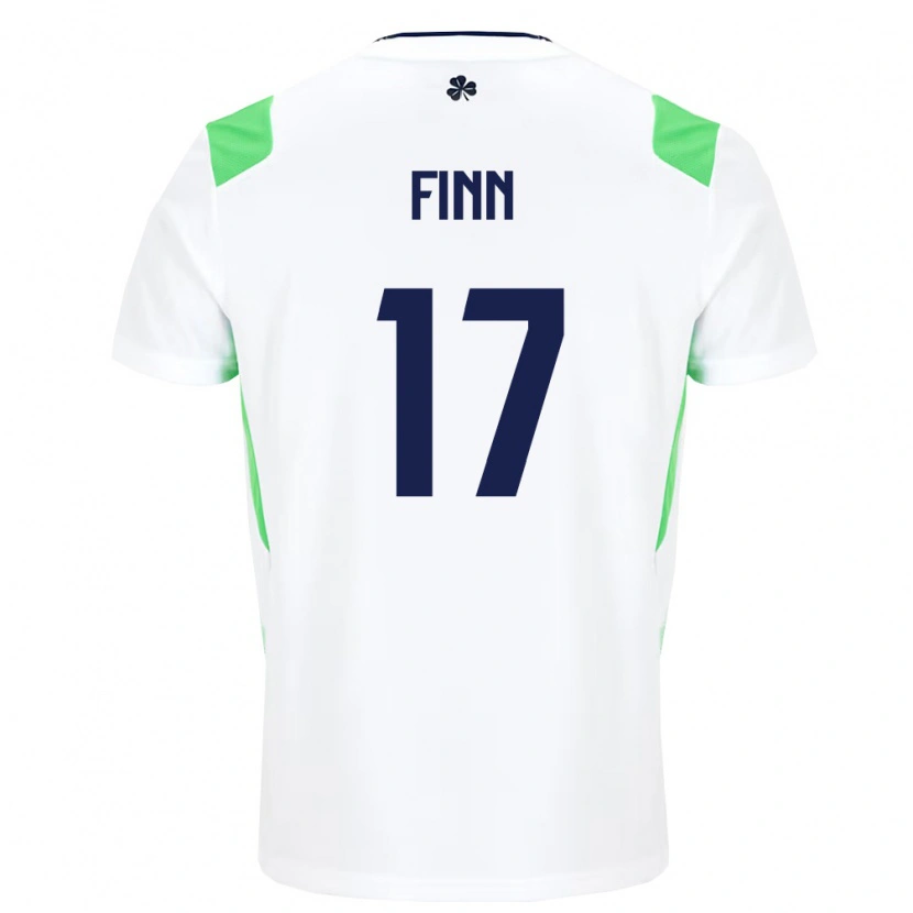Danxenレディースアイルランド島ジェイミー・フィン#17白 ライトグリーンアウェイシャツ26-28ジャージーユニフォーム
