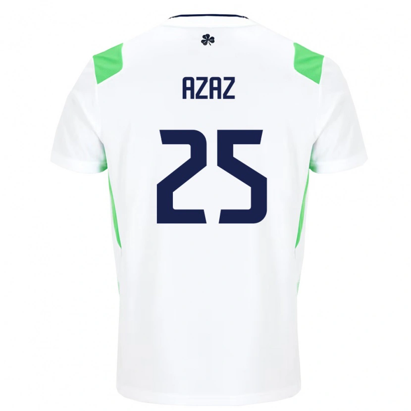 Danxenレディースアイルランド島フィン それは#25白 ライトグリーンアウェイシャツ26-28ジャージーユニフォーム