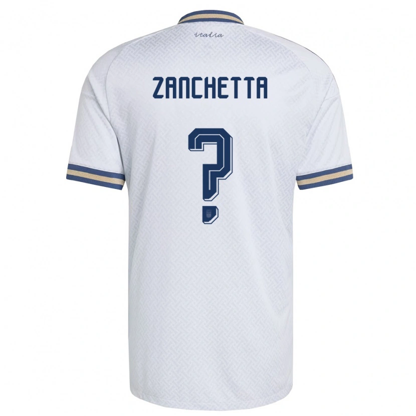 DanxenレディースイタリアMattia Zanchetta#0オフホワイト 紺 金アウェイシャツ26-28ジャージーユニフォーム