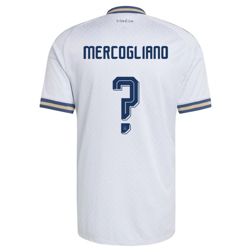 DanxenレディースイタリアMattia Mercogliano#0オフホワイト 紺 金アウェイシャツ26-28ジャージーユニフォーム
