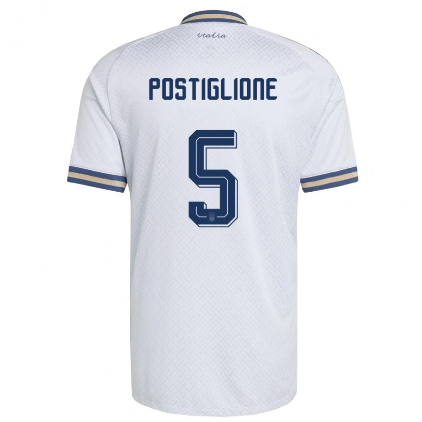 DanxenレディースイタリアNicolò Postiglione#5オフホワイト 紺 金アウェイシャツ26-28ジャージーユニフォーム