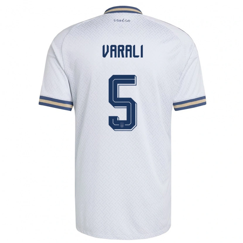 DanxenレディースイタリアLudovico Varali#5オフホワイト 紺 金アウェイシャツ26-28ジャージーユニフォーム