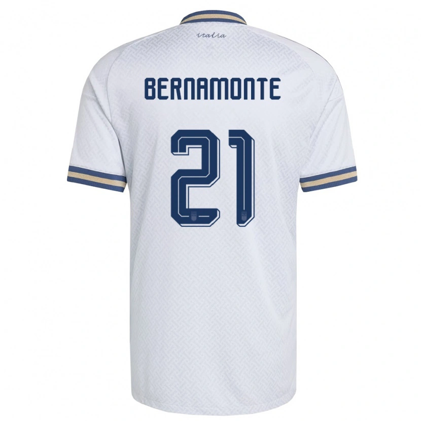 DanxenレディースイタリアLorenzo Bernamonte#21オフホワイト 紺 金アウェイシャツ26-28ジャージーユニフォーム