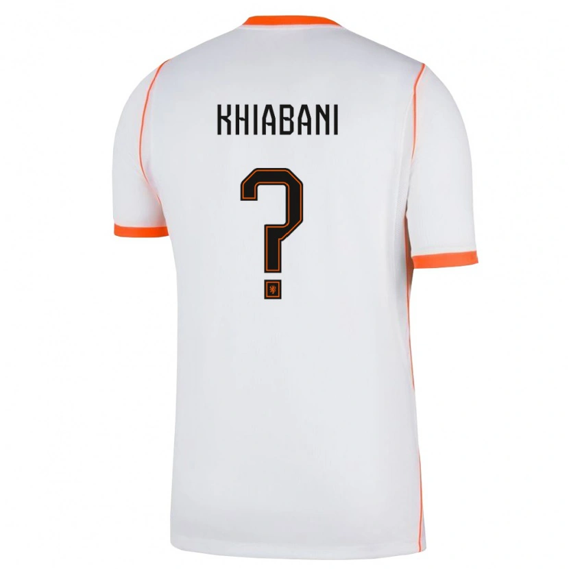 DanxenレディースオランダNoah Khiabani#0白 オレンジアウェイシャツ26-28ジャージーユニフォーム