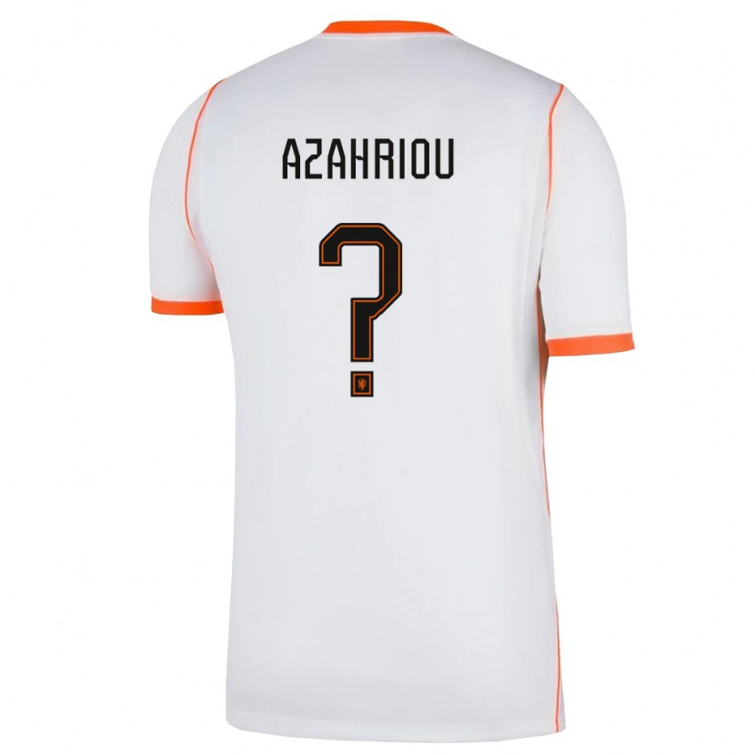 DanxenレディースオランダYahya Azahriou#0白 オレンジアウェイシャツ26-28ジャージーユニフォーム