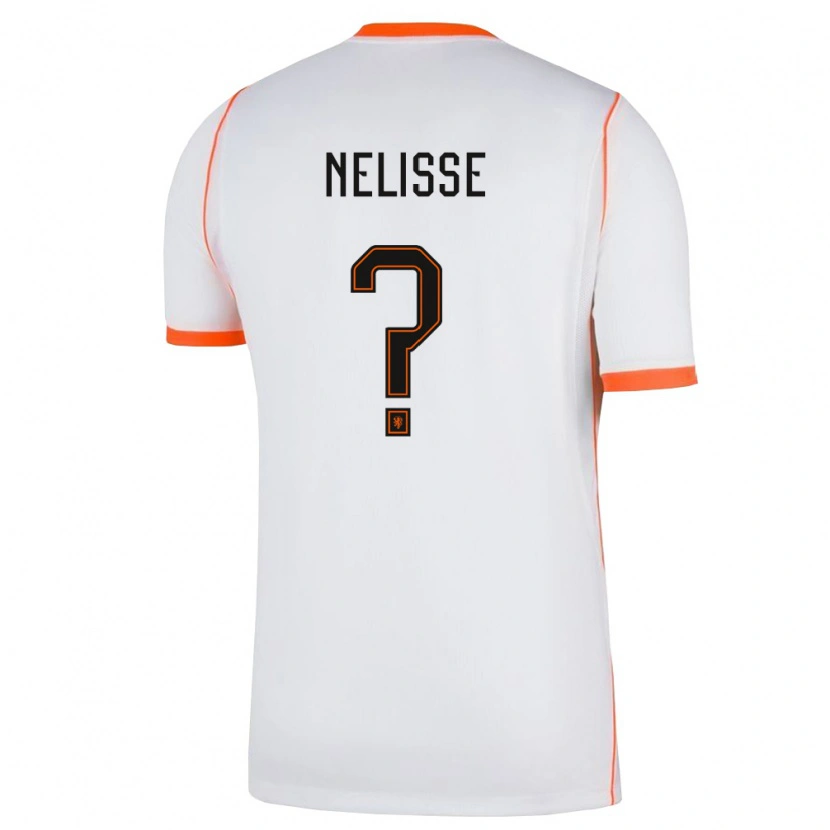 DanxenレディースオランダQuincy Nelisse#0白 オレンジアウェイシャツ26-28ジャージーユニフォーム