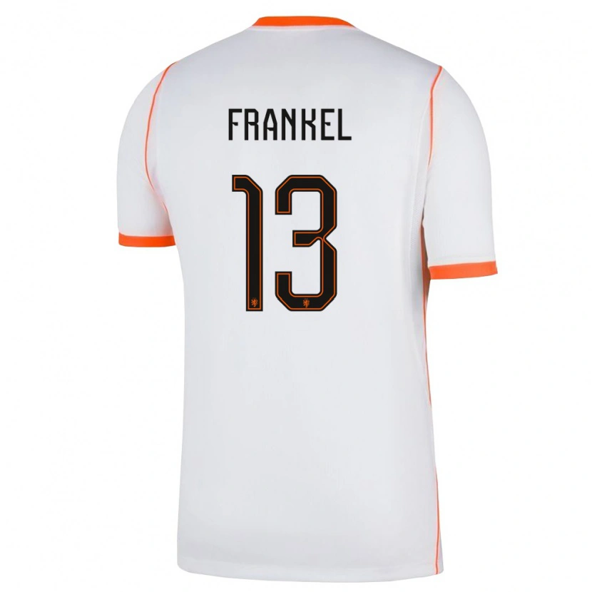 DanxenレディースオランダLeroy Fränkel#13白 オレンジアウェイシャツ26-28ジャージーユニフォーム