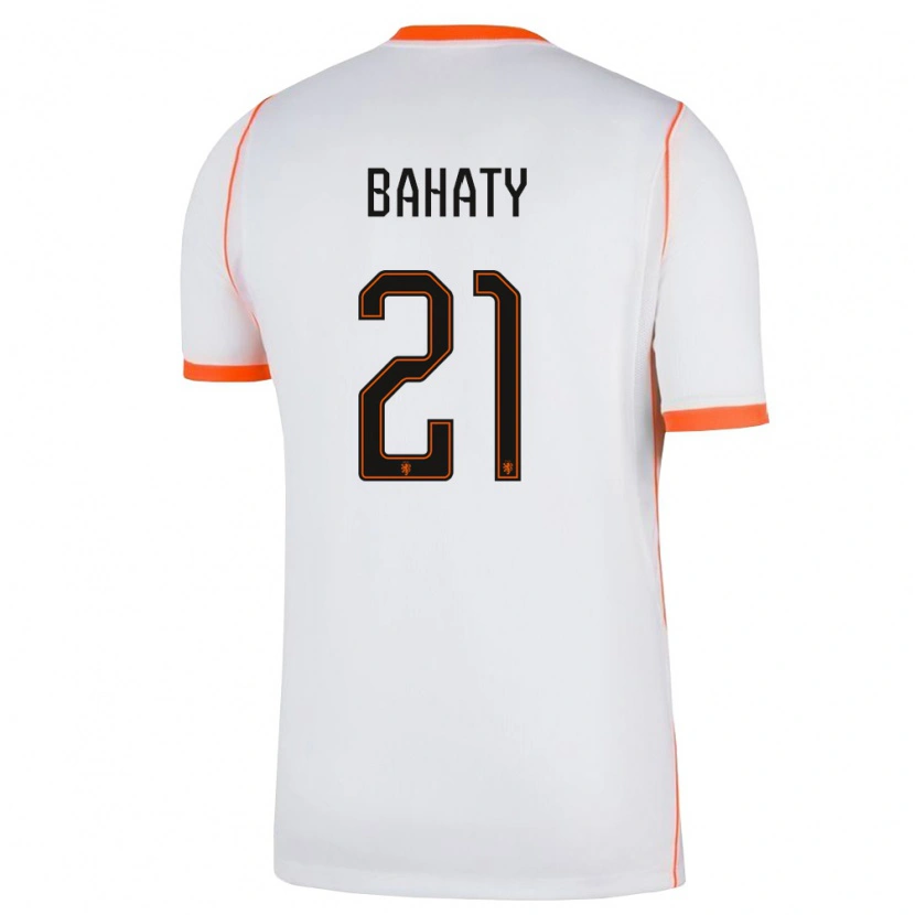DanxenレディースオランダManuel Bahaty#21白 オレンジアウェイシャツ26-28ジャージーユニフォーム
