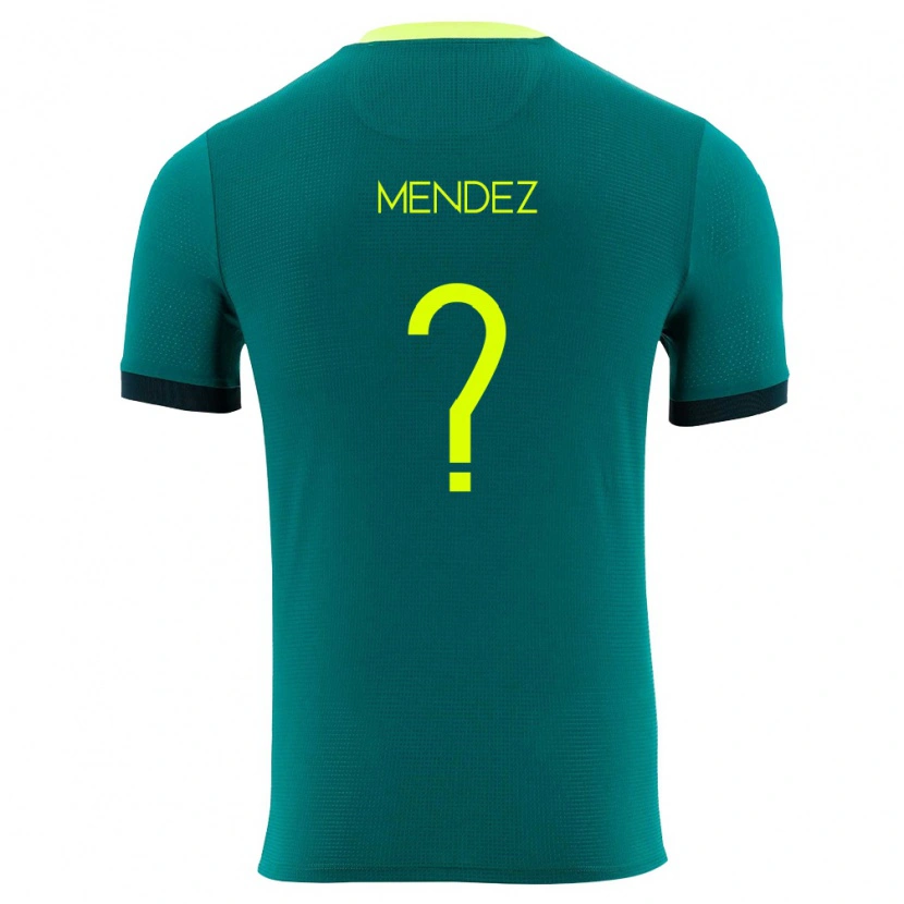 DanxenキッズボリビアCarla Méndez#0緑 黄 黒ホームシャツ26-28ジャージーユニフォーム