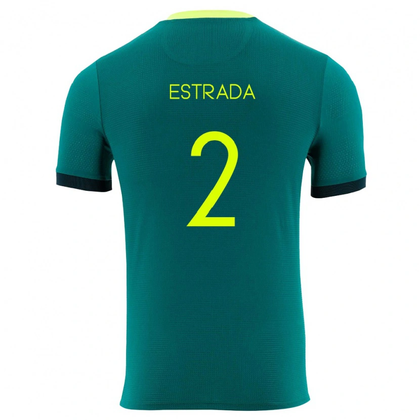 DanxenキッズボリビアKenyhiro Estrada#2緑 黄 黒ホームシャツ26-28ジャージーユニフォーム