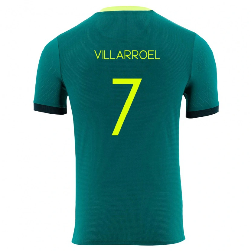 DanxenキッズボリビアMiguel Villarroel#7緑 黄 黒ホームシャツ26-28ジャージーユニフォーム