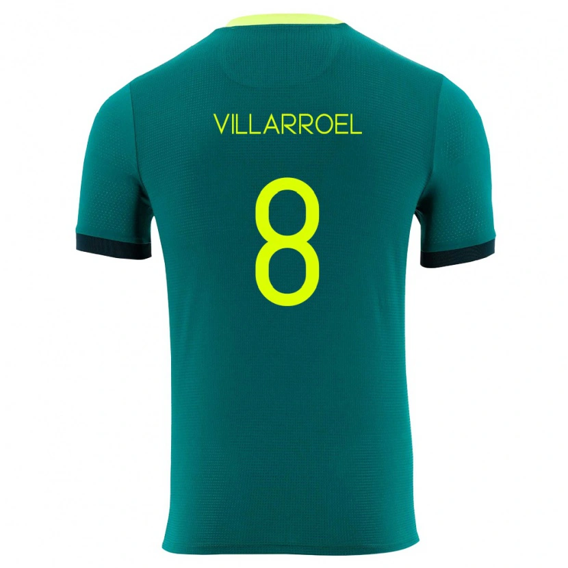 DanxenキッズボリビアMoisés Villarroel#8緑 黄 黒ホームシャツ26-28ジャージーユニフォーム