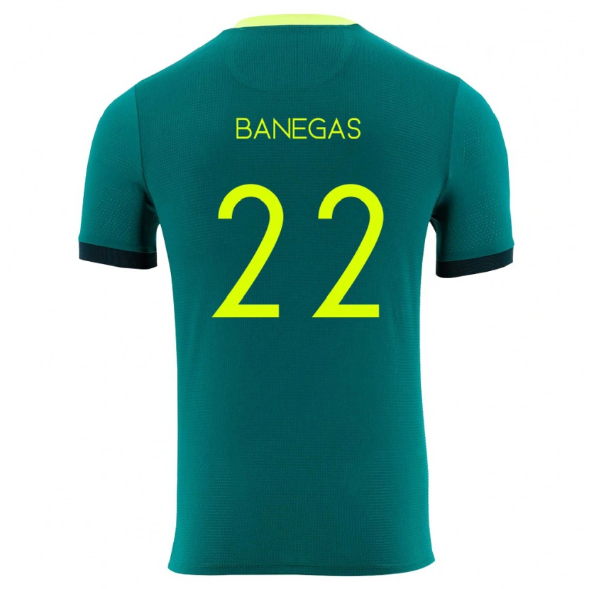 DanxenキッズボリビアRodrigo Banegas#22緑 黄 黒ホームシャツ26-28ジャージーユニフォーム