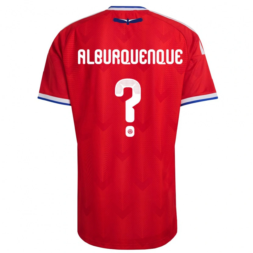 DanxenキッズチリJosé Alburquenque#0赤 白 青ホームシャツ26-28ジャージーユニフォーム