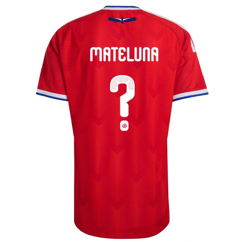 DanxenキッズチリMaximiliano Mateluna#0赤 白 青ホームシャツ26-28ジャージーユニフォーム