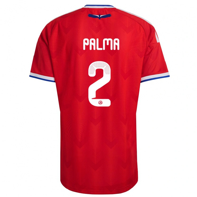 DanxenキッズチリLeón Palma#2赤 白 青ホームシャツ26-28ジャージーユニフォーム