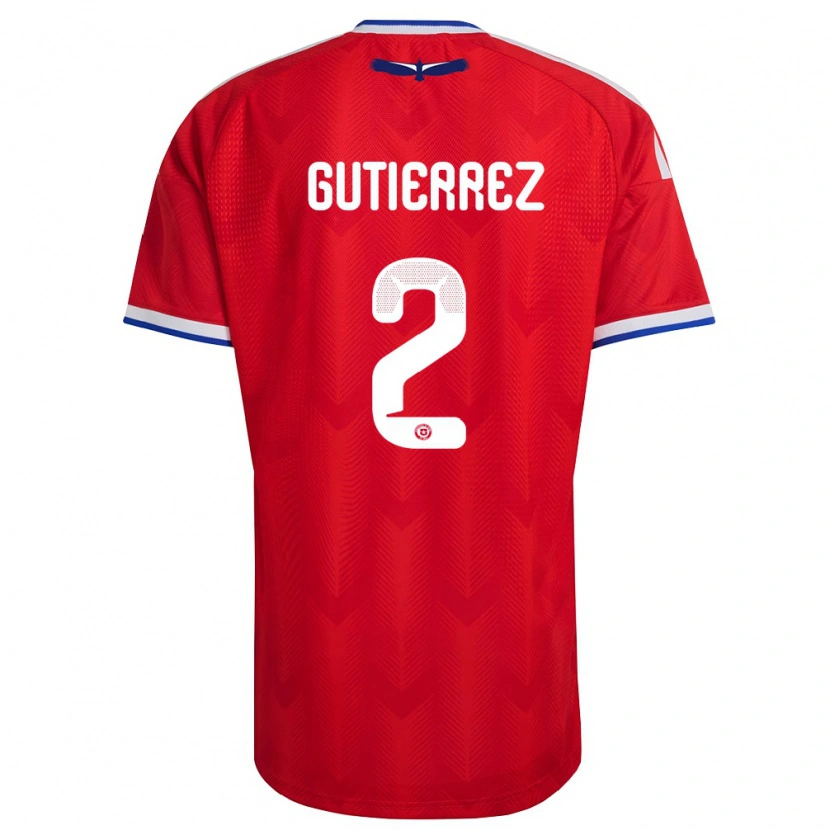 DanxenキッズチリJoaquín Gutiérrez#2赤 白 青ホームシャツ26-28ジャージーユニフォーム