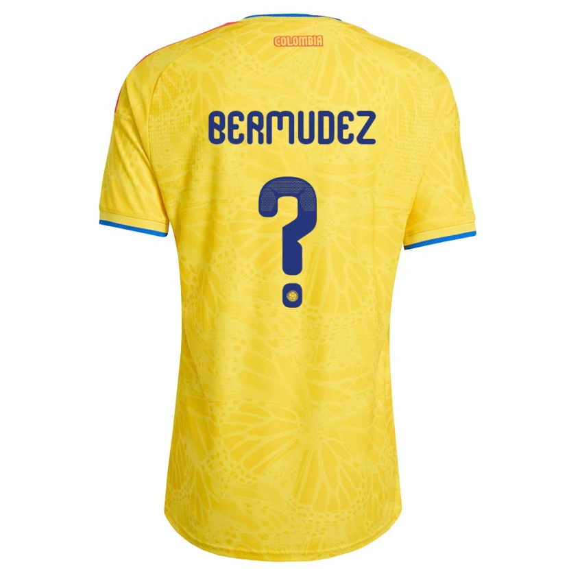 DanxenキッズコロンビアSamuel Bermudez#0黄 青 赤ホームシャツ26-28ジャージーユニフォーム