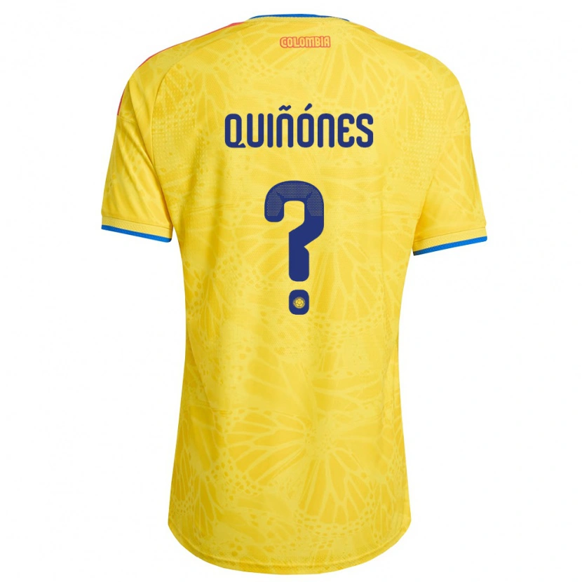 DanxenキッズコロンビアBrayner Quiñónes#0黄 青 赤ホームシャツ26-28ジャージーユニフォーム