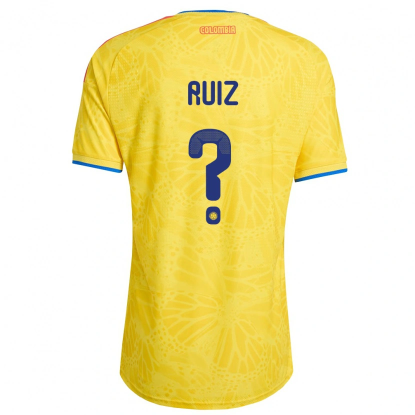 DanxenキッズコロンビアJuan Ruiz#0黄 青 赤ホームシャツ26-28ジャージーユニフォーム