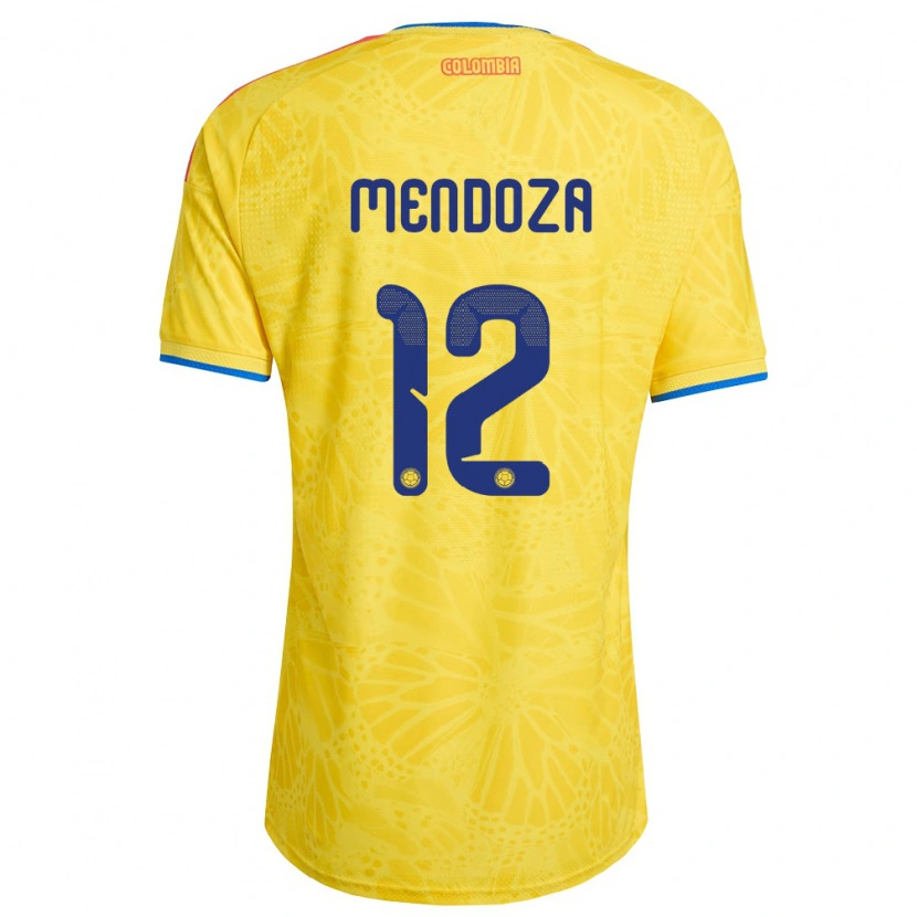 Danxenキッズコロンビアホルマン・メンドーザ#12黄 青 赤ホームシャツ26-28ジャージーユニフォーム