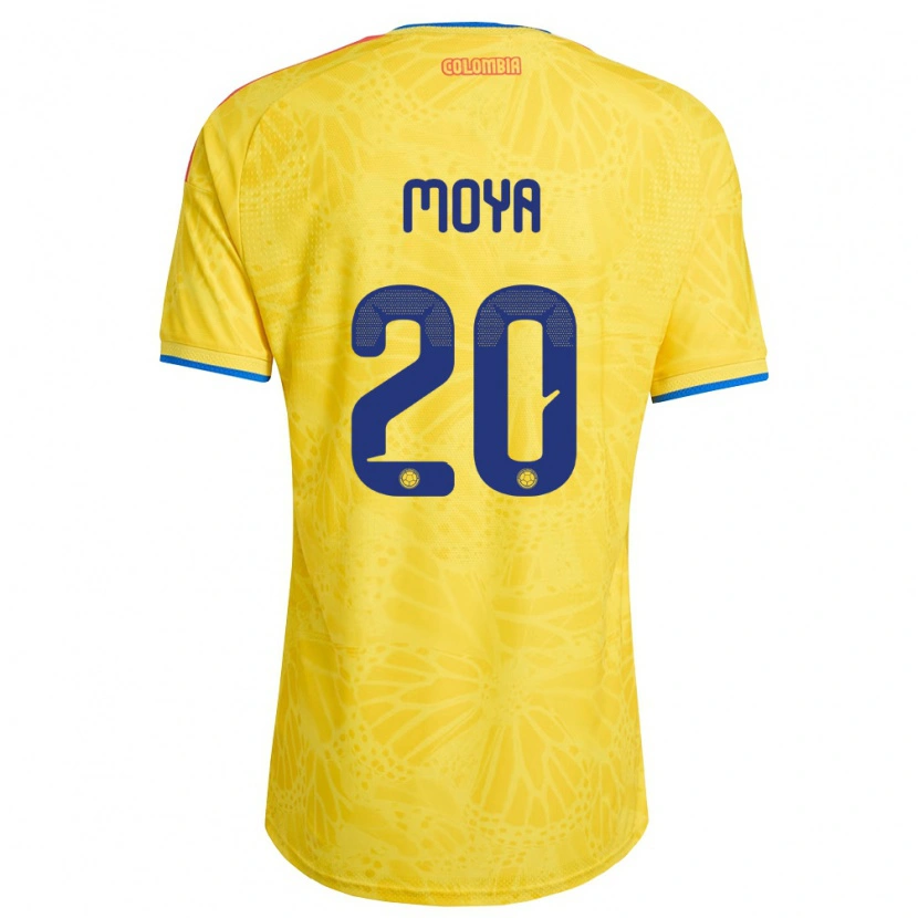 DanxenキッズコロンビアYaiker Moya#20黄 青 赤ホームシャツ26-28ジャージーユニフォーム