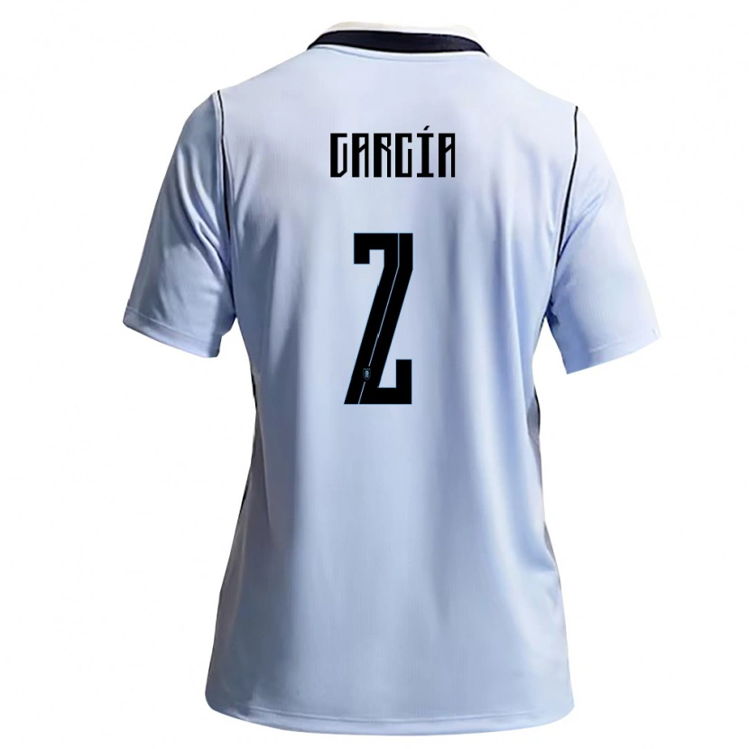 DanxenキッズウルグアイBenjamín García#2空色 白ホームシャツ26-28ジャージーユニフォーム