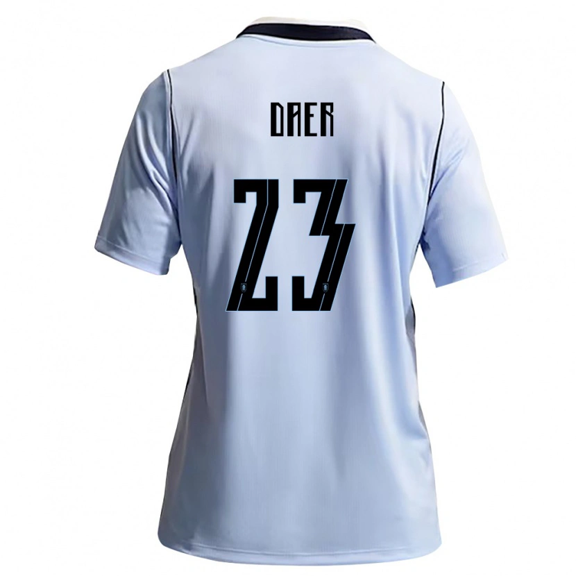 Danxenキッズウルグアイズルマ・デア#23空色 白ホームシャツ26-28ジャージーユニフォーム