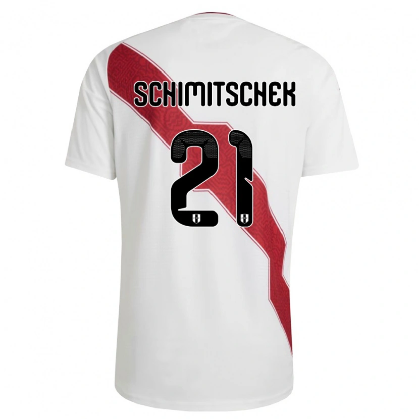DanxenキッズペルーIan Schimitschek#21白 赤 黒ホームシャツ26-28ジャージーユニフォーム