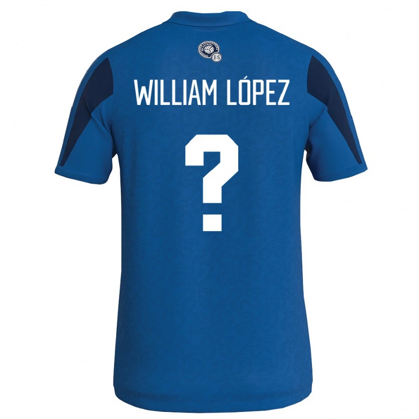 DanxenキッズエルサルバドルWilliam López#0青 紺ホームシャツ26-28ジャージーユニフォーム