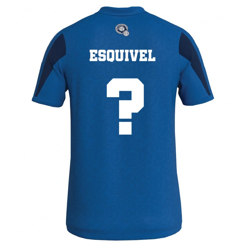 DanxenキッズエルサルバドルAlfredo Esquivel#0青 紺ホームシャツ26-28ジャージーユニフォーム