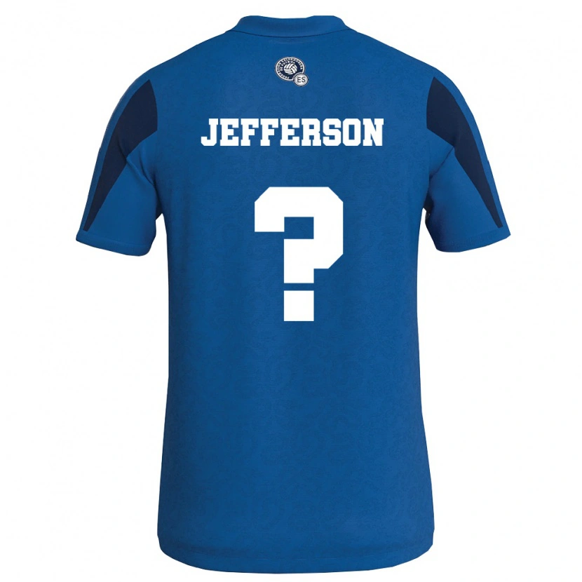 DanxenキッズエルサルバドルJefferson Garcia#0青 紺ホームシャツ26-28ジャージーユニフォーム
