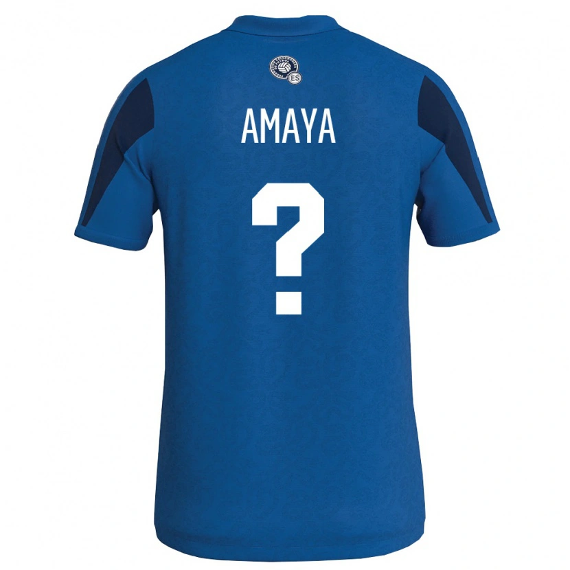 DanxenキッズエルサルバドルBryan Amaya#0青 紺ホームシャツ26-28ジャージーユニフォーム