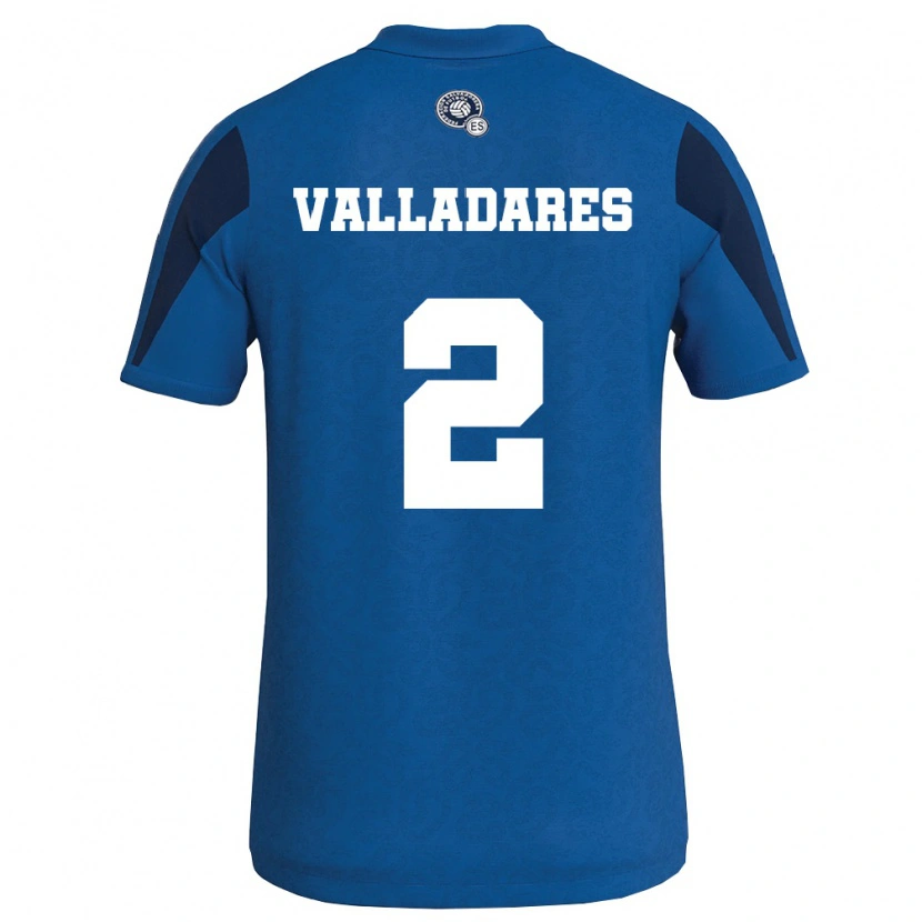 DanxenキッズエルサルバドルEdenilson Valladares#2青 紺ホームシャツ26-28ジャージーユニフォーム