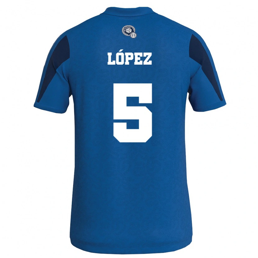 DanxenキッズエルサルバドルMaynor López#5青 紺ホームシャツ26-28ジャージーユニフォーム