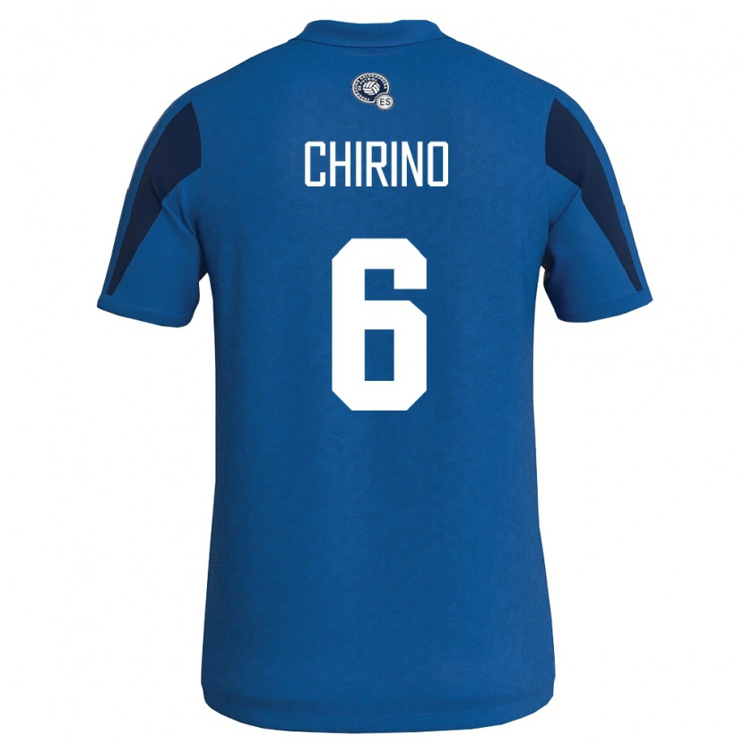 DanxenキッズエルサルバドルAlejandra Chirino#6青 紺ホームシャツ26-28ジャージーユニフォーム