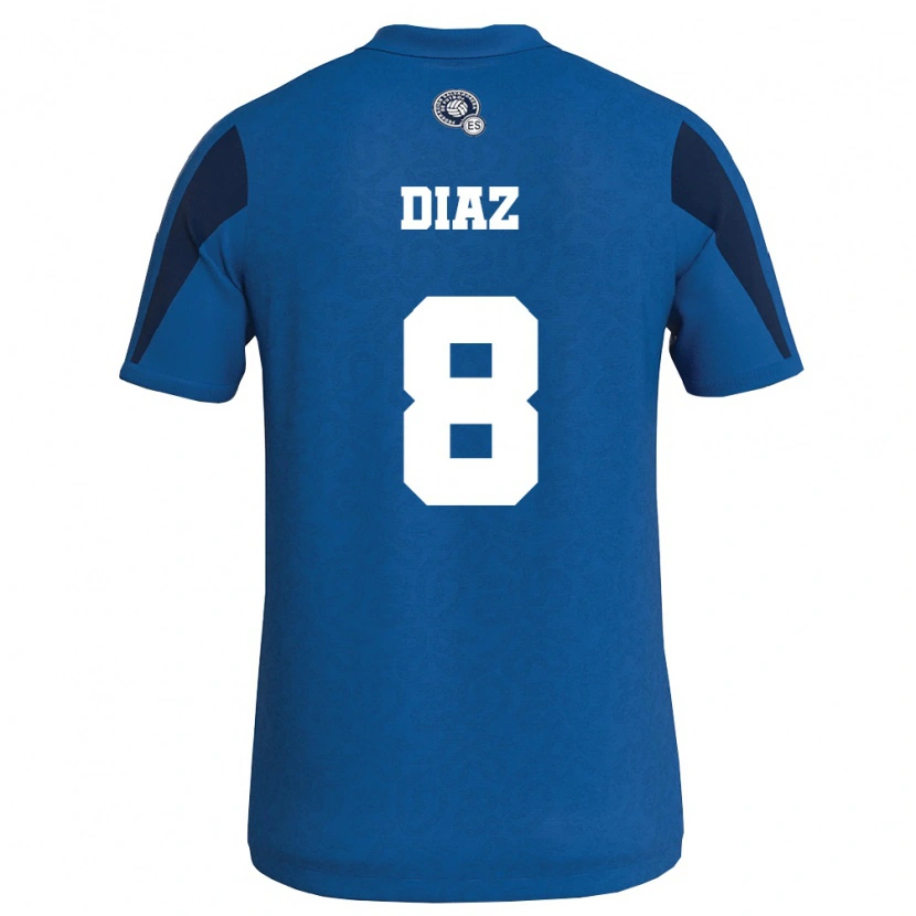 DanxenキッズエルサルバドルWilliam Diaz#8青 紺ホームシャツ26-28ジャージーユニフォーム