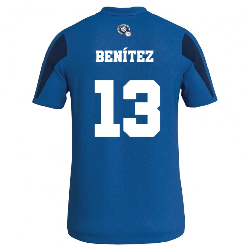 DanxenキッズエルサルバドルTereso Benítez#13青 紺ホームシャツ26-28ジャージーユニフォーム