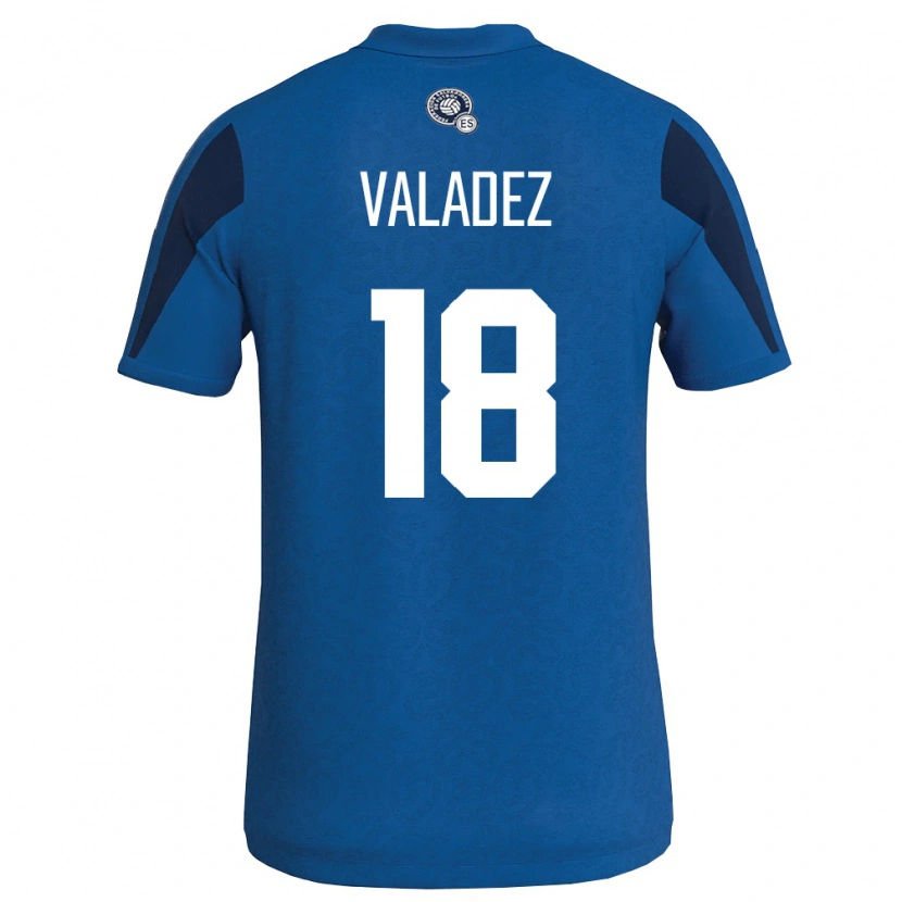 DanxenキッズエルサルバドルSamantha Valadez#18青 紺ホームシャツ26-28ジャージーユニフォーム