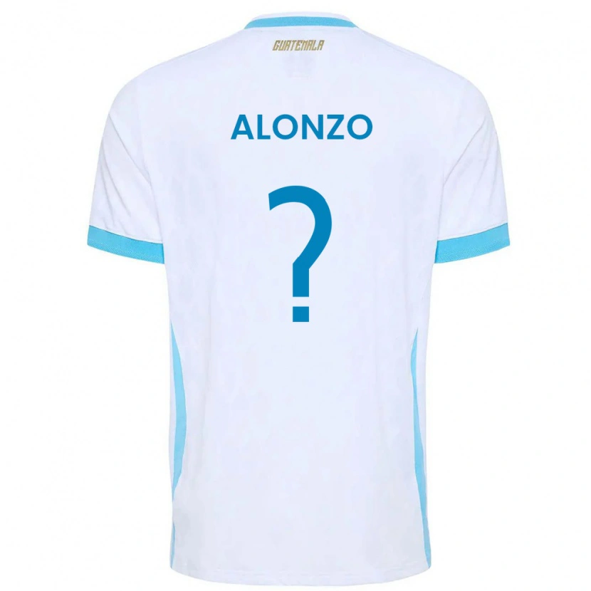 DanxenキッズグアテマラAnya Alonzo#0白 空色 金ホームシャツ26-28ジャージーユニフォーム