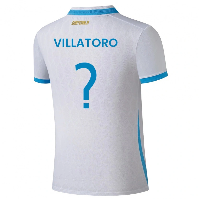 DanxenキッズグアテマラGrace Villatoro#0白 空色 金ホームシャツ26-28ジャージーユニフォーム