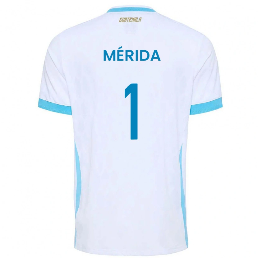 DanxenキッズグアテマラNicolás Mérida#1白 空色 金ホームシャツ26-28ジャージーユニフォーム