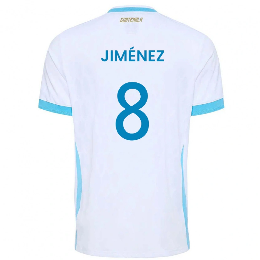 DanxenキッズグアテマラAndoni Jiménez#8白 空色 金ホームシャツ26-28ジャージーユニフォーム