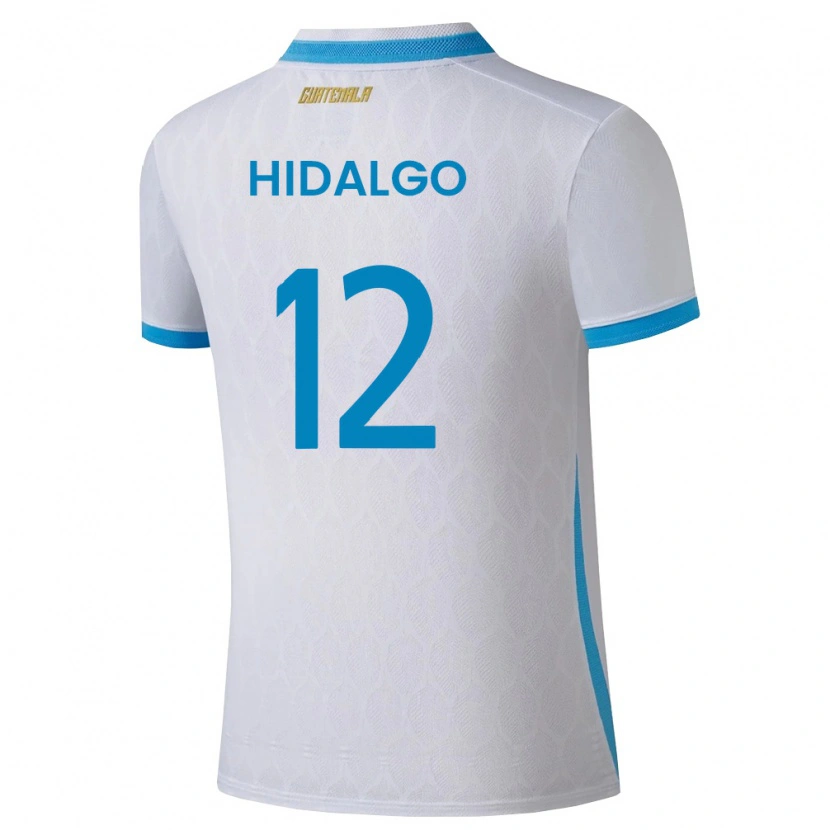 DanxenキッズグアテマラAngie Hidalgo#12白 空色 金ホームシャツ26-28ジャージーユニフォーム