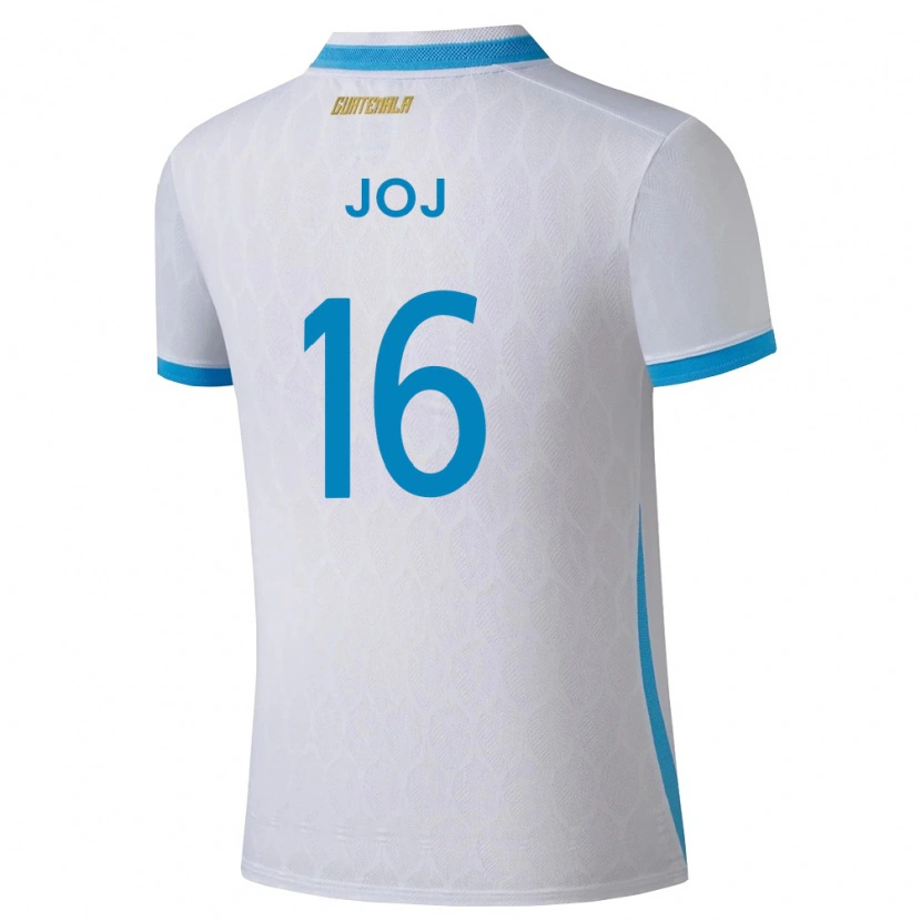 DanxenキッズグアテマラJosé Joj#16白 空色 金ホームシャツ26-28ジャージーユニフォーム