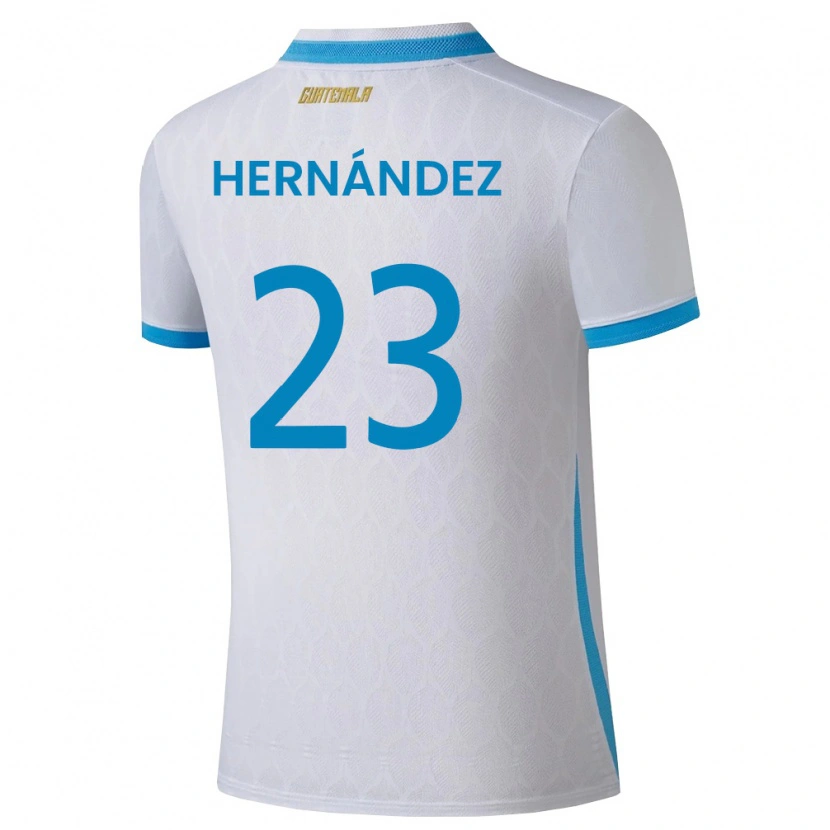 DanxenキッズグアテマラMarcelo Hernández#23白 空色 金ホームシャツ26-28ジャージーユニフォーム