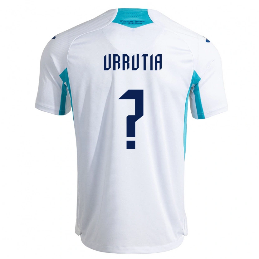 DanxenキッズホンジュラスNathalie Urrutia#0白 青 空色ホームシャツ26-28ジャージーユニフォーム