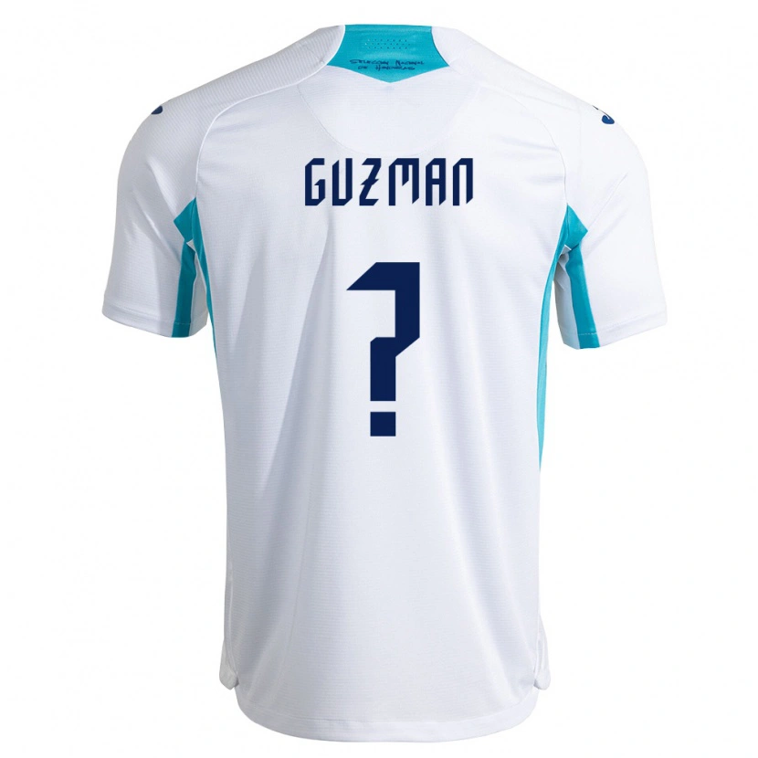 DanxenキッズホンジュラスMariana Guzman#0白 青 空色ホームシャツ26-28ジャージーユニフォーム