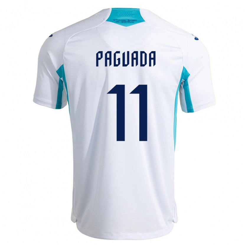 DanxenキッズホンジュラスDidier Paguada#11白 青 空色ホームシャツ26-28ジャージーユニフォーム